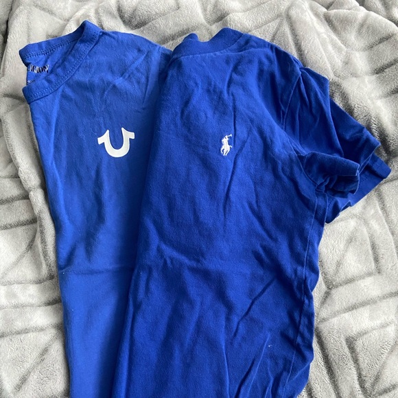 light blue true religion shirt